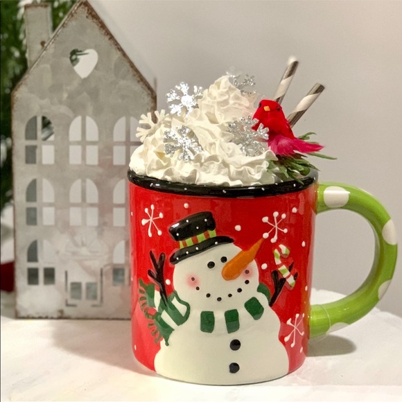 Handmade Mug Topper with Mug. - Picture 1 of 1